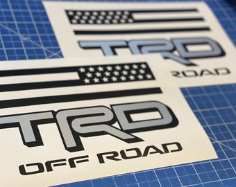 TRD Off Road Decals for Tacoma 2024-2025 Toyota Truck Bedside Vinyl Sticker 2Pcs TRDSilver