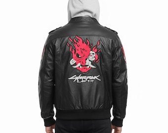 Johnny Silverhand Cyberpunk 2077 Samurai V bomberjack met capuchon