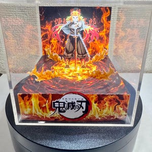 Demon Slayer LED Diorama Cube | Rengoku Kyojuro Flame Hashira