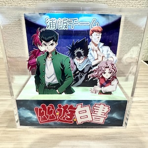 Yu Yu Hakusho LED Diorama Cube 9 cm / Equipo Urameshi vs Equipo Toguro