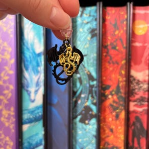 Fourth Wing Inspired Kindle Dust Plug Charm | Dragon E-Reader Accessory | Tairn and Andarna | Romantasy Bookish Gift
