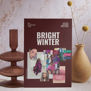 Bright Winter Digital Color Palette Guide | Seasonal Color Analysis | Wardrobe & Makeup Selection | Personal Style Branding