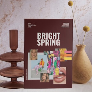 Bright Spring Digital Color Palette Guide | Seasonal Color Analysis | Wardrobe & Makeup Selection | Personal Style Branding