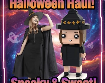 Custom Halloween Brick Figure – Personalized Single Character with Spooky Costume Design, Unique Halloween Gift & Keepsake