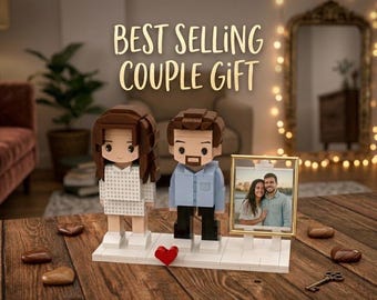 Custom Brick Figures From Photo, Personalized Couple Brick Figures Gift, Custom Brick Me Figures, Best Gift for Couples & Anniversary