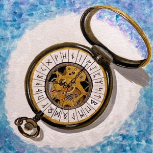 Alethiometer Original Painting - Matte Film A5 Print