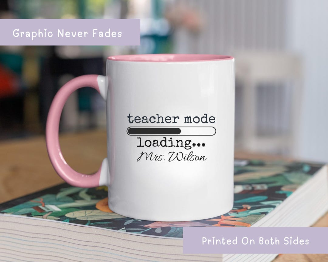 Personalized Teacher Coffee Mug, Custom Teacher Gift With Name, Funny ...