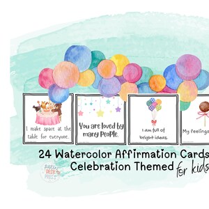 Affirmationskarten für Kinder - 24 druckbare Notizen | Positive Ermutigung für Studenten und Homeschool | Candy & Fest Thema