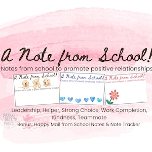 Notes positives de l'enseignant à la maison | Cartes postales Happy Mail imprimables pour étudiants | Reconnaissance du comportement en classe