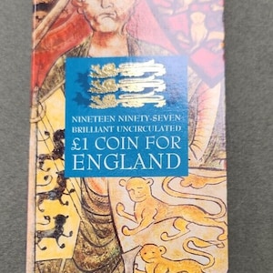 UK Royal Mint Sealed One Pound England 1997 in Royal Mint Presentation Pack