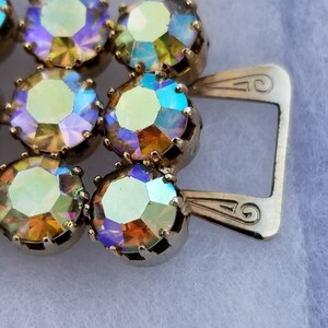 Rhinestone Bracelet Aurora Borealis Vintage image 8