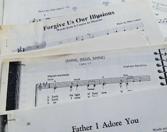 Sheet Music Religious Church Worship Christian Hymns Lot