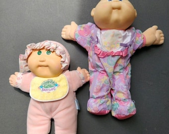 2 Dolls Cabbage Patch Babyland Baby Girl +  Boy Doll  Xavier Roberts