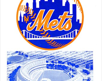 New York Mets Shea Stadium 1964 print 8x10 11x14 or 16x20 | Etsy