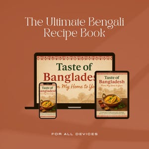 Bengali Cookbook PDF | Bangladeshi Recipes eBook | Traditional Bengali Cooking | Digital Desi Recipe Book | Instant Download
