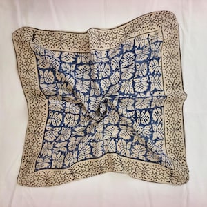 Organic Cotton Bandana: Hand Block Paisley Scarf - Vibrant Colors