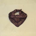 Organic Cotton Bandana Scarf: Hand Block Print Paisley Design