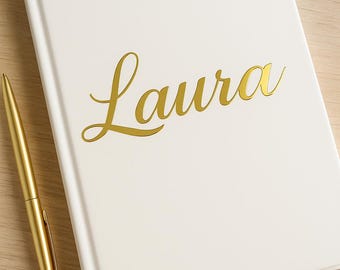 Personalised Name Vinyl Decal, Custom Name Sticker for Water Bottles, Laptops & Phones
