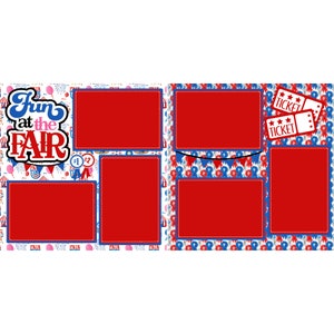 Fun At The Fair (2) - 12 x 12 Premade, Printed Scrapbook Pages by SSC Designs