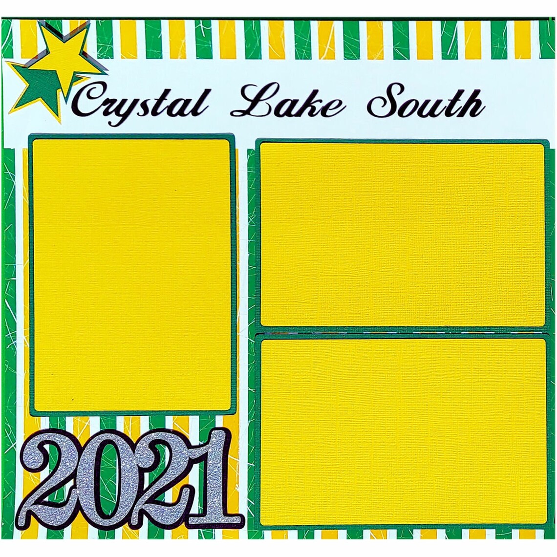 Crystal Lake South Class of 2021 PreMade Embellished TwoPage Etsy