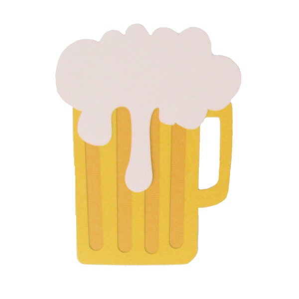 Beer Mug 4 x 5.5 Laser Cut Scrapbook Embellishment by SSC Laser Designs