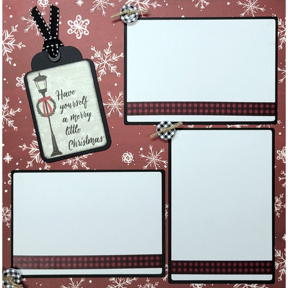 SSC Designs | Peppermint Christmas Merry Christmas Scrapbook Paper