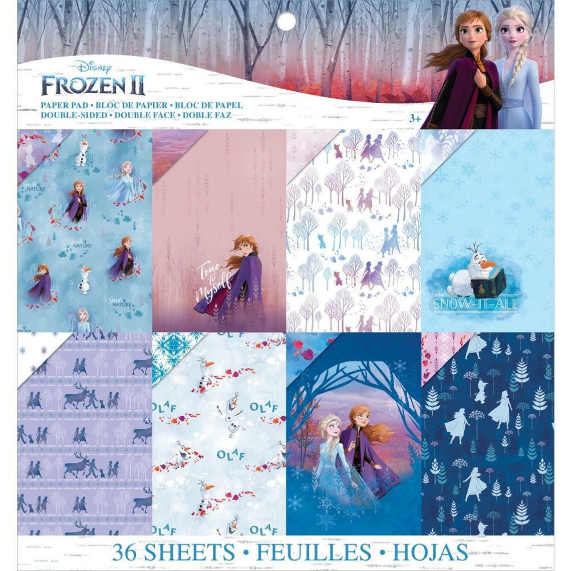 Disney Frozen 2 Collection 12 x 12 Scrapbook Paper Pad by Etsy
