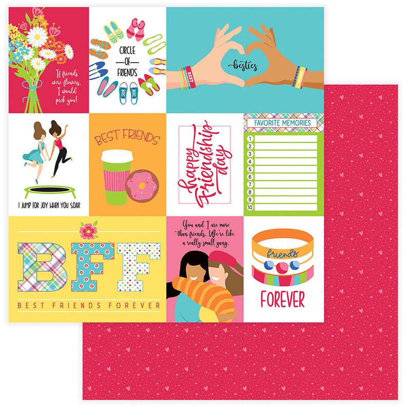 Best Friends Collection Scrapbook Kit by Photo Play Paper 12 Etsy
