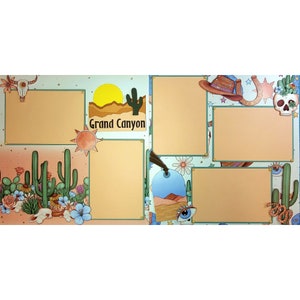 Grand Canyon Premade, Hand-Embellished 2 - 12 x 12 Scrapbook Premade by SSC Designs