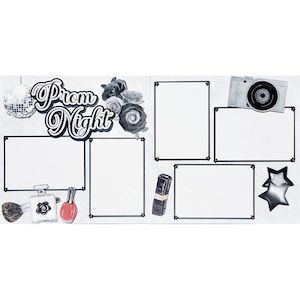 Prom Collection Prom Night (2) - 12 x 12 Pages, Fully-Assembled & Hand-Embellished 3D Scrapbook Layout by SSC Designs