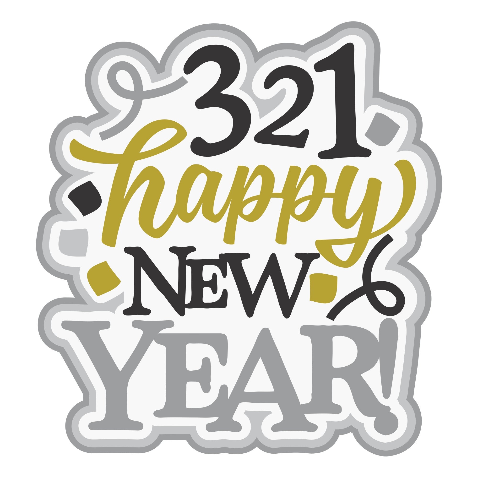 321 Happy New Year - Etsy