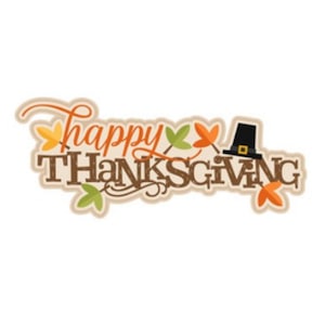 Happy Thanksgiving 2023 - Scrapbook Page Title Sticker – Autumn's