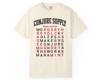 Herbs Word Search Shirt Conjure Supply Co.