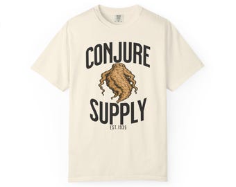 Queen Elizabeth Root White T Shirt Conjure Supply Co.