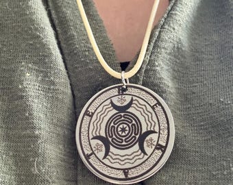 Hekata Triple Moon Necklace