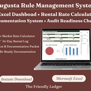 Augusta Rule Tax Calculator | Rental Income, S Corp Strategy (Digital Download)