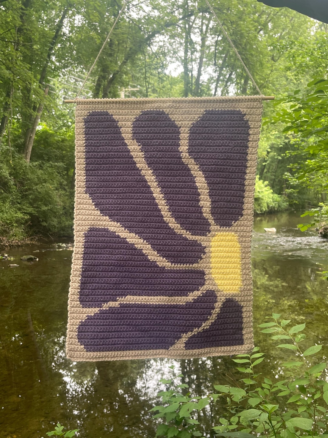 Abstract Daisy Crochet Tapestry Pattern - Etsy