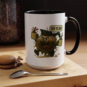 Retro cartoon koffiemok - koffiemok - eigenzinnig keramisch drinkgerei voor koffieliefhebbers, grappig cadeau voor verjaardagen, feestdagen en woondecoratie