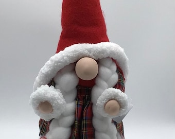 Hanging with my  Christmas Plaid Gnomey (Female)