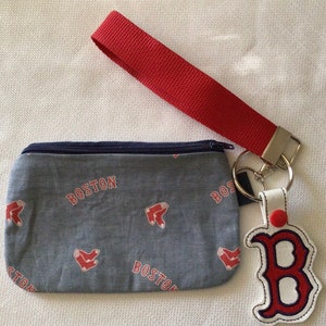 Bolso de mano con cremallera inspirado en los Boston Red Sox