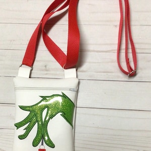 Sac bandoulière/sac hipster ajustable inspiré du Grinch