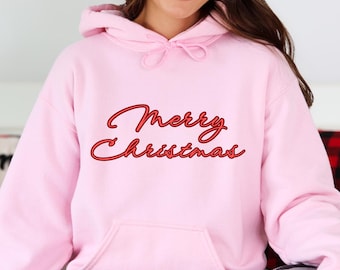 Merry Christmas Hoodie, Holiday Season Sweatshirt, Winter Xmas Sweater
