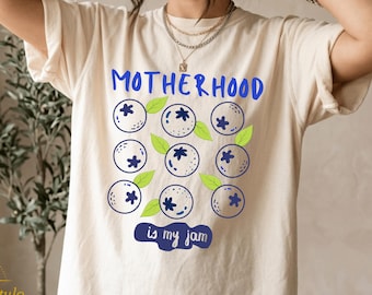 Motherhood is My Jam Comfort Colors® T-shirt: Berry Mama Graphic Tee