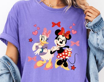 Disney Minnie Daisy Comfort Colors® T-shirt, Disney Girl Shirt, Disney Besties Tee, Gift for Her