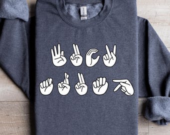 Subtle FDT Sweatshirt, F*ck Trump Sign Language Shirt, Liberal Political Sweater, Anti Trump Hoodie, Anti MAGA Resist Gift