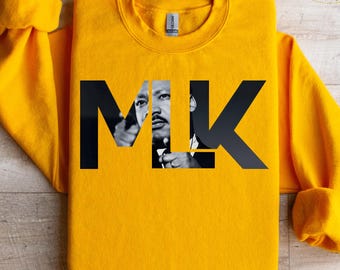 Sudadera de Martin Luther King, sudadera de MLK, camiseta del Mes de la Historia Afroamericana, sudadera con capucha "Tengo un sueño", suéter de derechos humanos, sudadera BLM