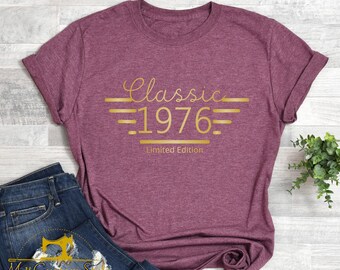 50th Birthday T-Shirt For Men: Classic 1976 Limited Edition, Grandpa Turning Fifty Tee, Dad Birthday Gift