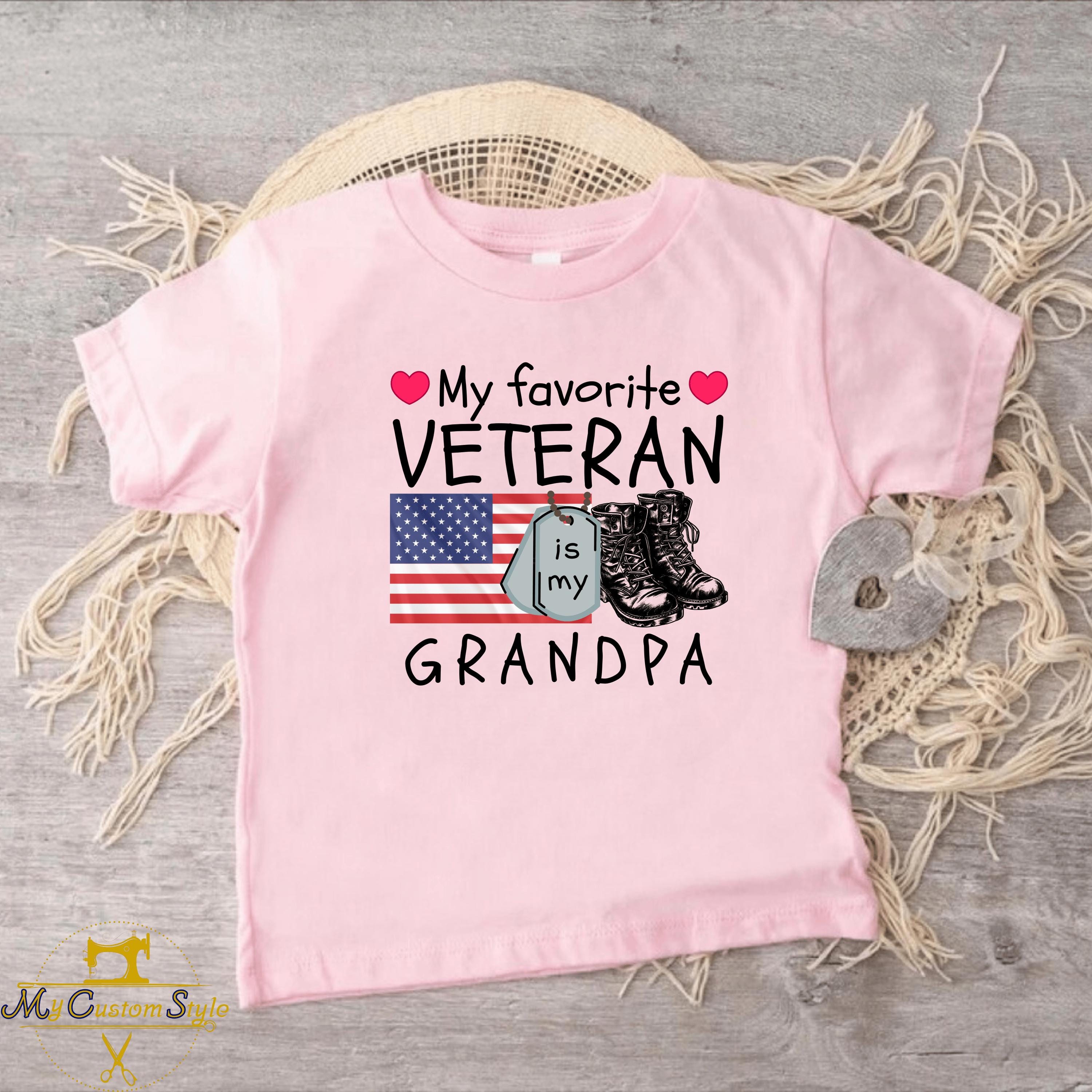 T-shirt Humour 'Grandpa Veteran' - Cadeau Drôle Pour Papa, Maman, Homme, Femme - Taille Unique Unisexe Noir