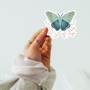 Whimsical Moth Kiss-Cut Stickers | Moth Stickers, Cute Decor for Laptops, Journals, Water Bottles, Gifts, and Scrapbooking, Cute Stickers