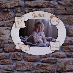 Regalo per Battesimo o nascita personalizzabile in legno